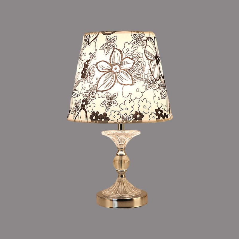 FloraLume - Elegant bordslampa med blommönster