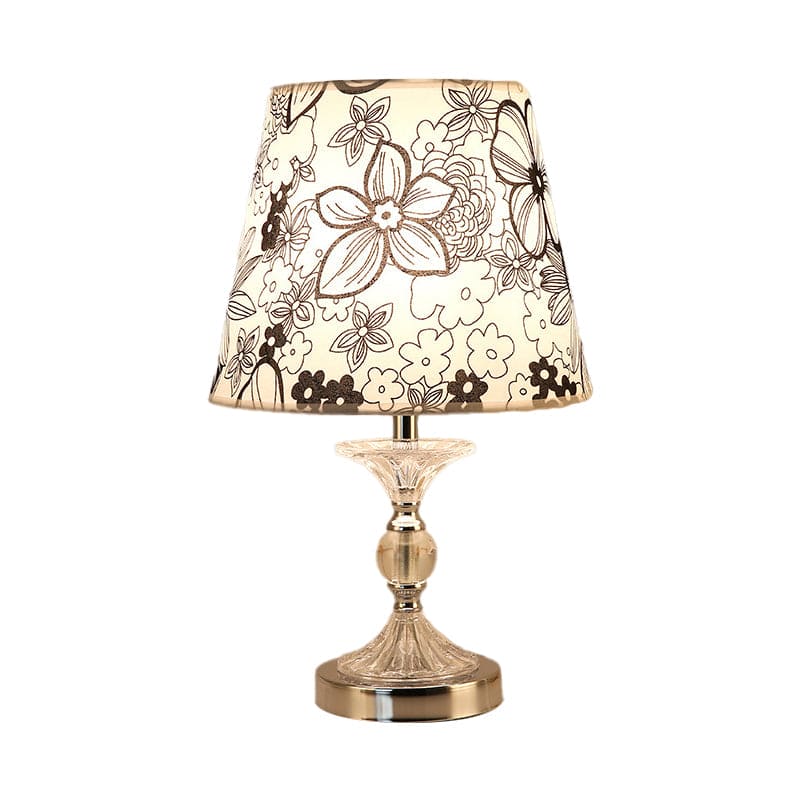FloraLume - Elegant bordslampa med blommönster