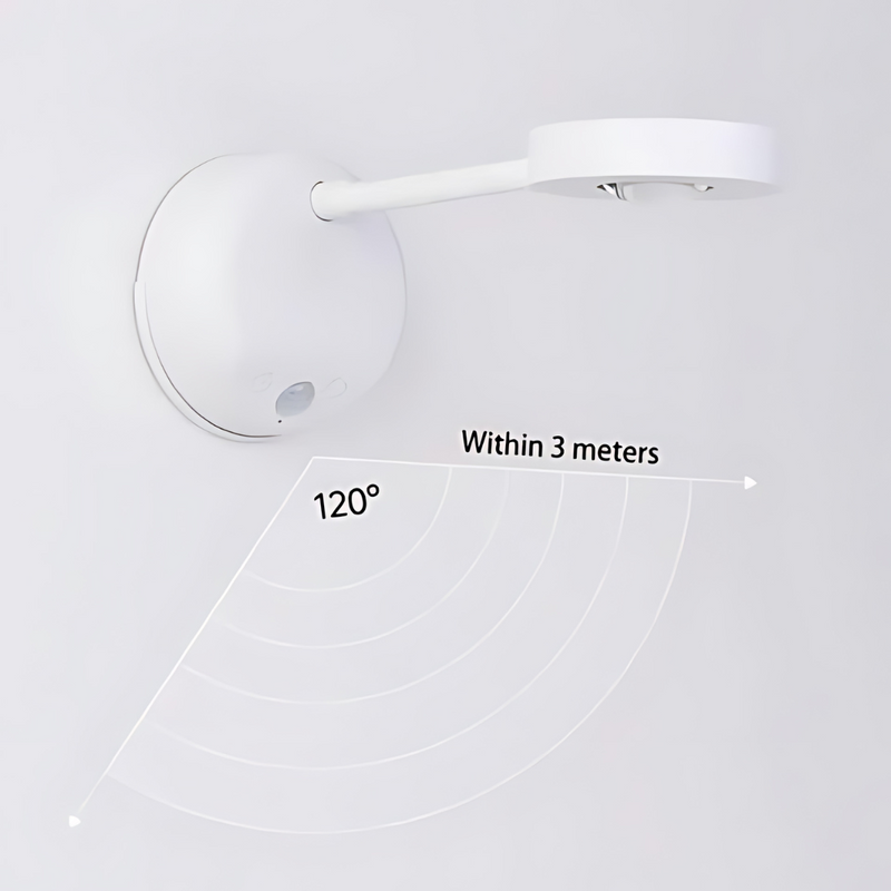 Trådlös LED-spot med rörelse sensor