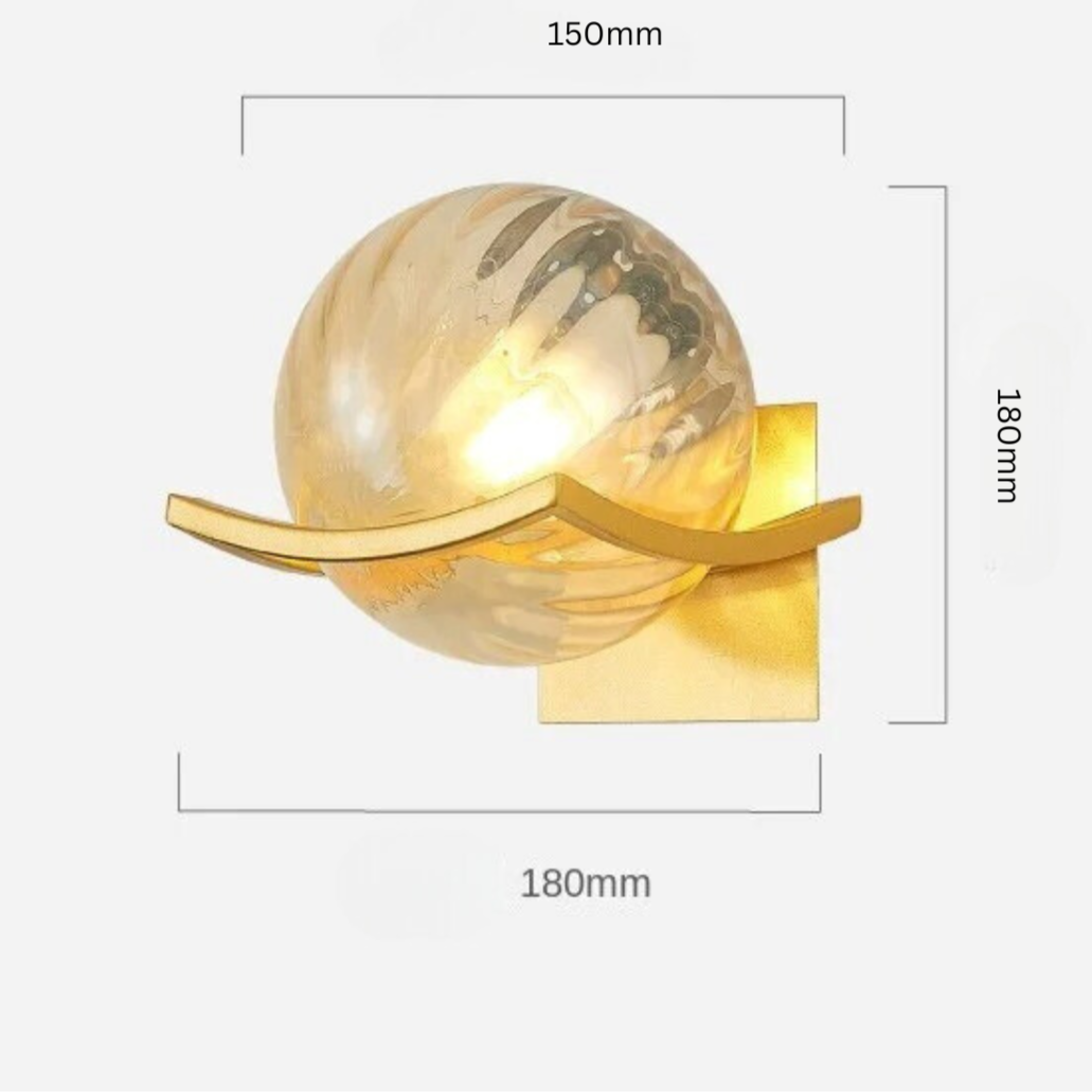 LED-vägglampa i glas – Modern, Dekorativ belysning