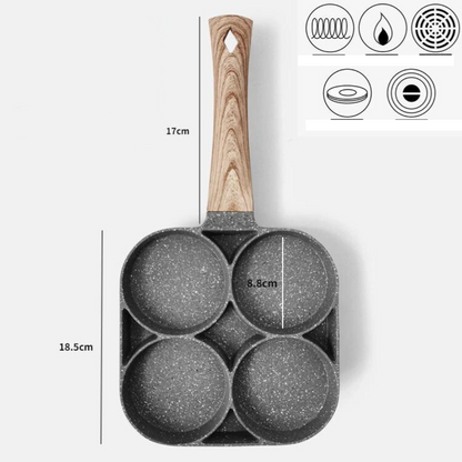 OmeletMaster - fem sektioners stekpanna för perfekt frukost