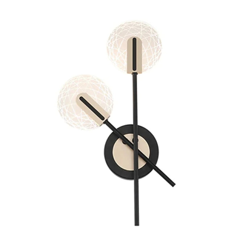 Valentina Modern LED Vägglampa - Inomhusbruk - Svart/Vit - Sov-/Vardagsrum