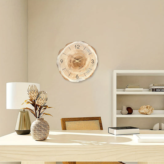 Stille Kvarts Väggklocka med Träram