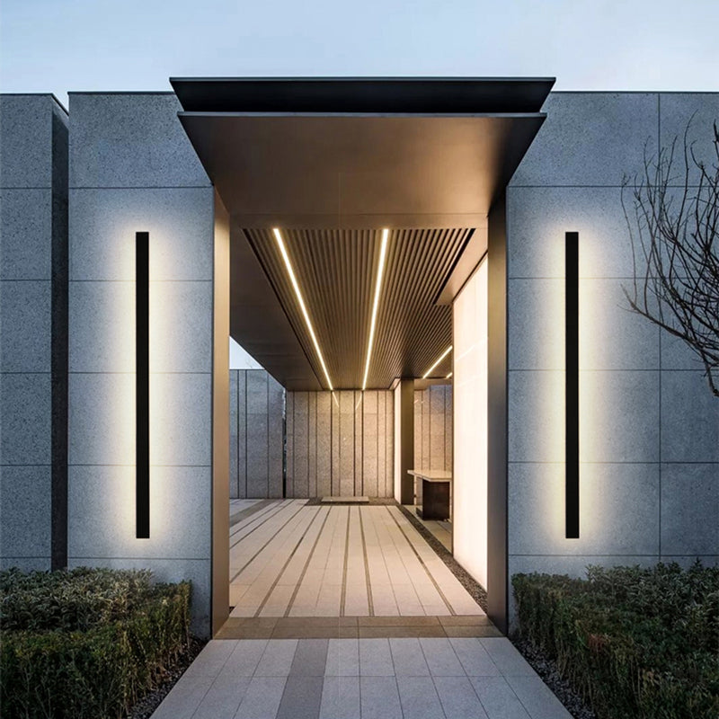 Zenith - Modern Design LED Vägglampor Svart Metall för Trädgård och Hall