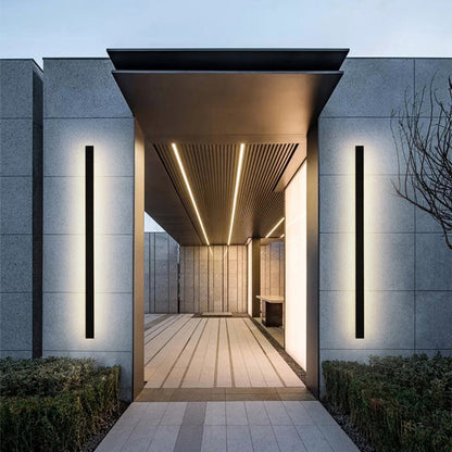 Zenith - Modern Design LED Vägglampor Svart Metall för Trädgård och Hall