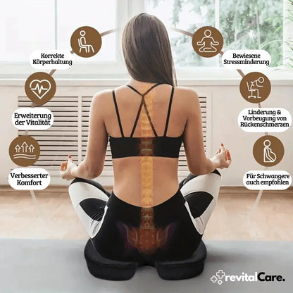 Ergonomisk 4D komfort sittkudde med ortopediskt stöd