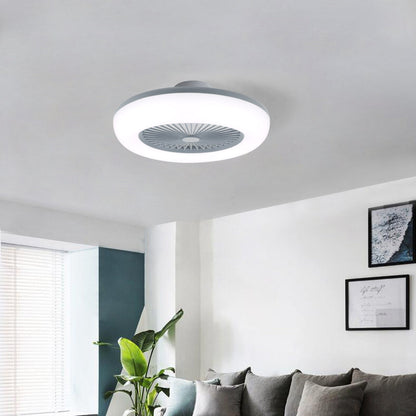 Kompakt 55 cm Takfläkt med 3 LED-ljusslägen och fjärrkontroll