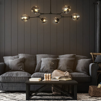 Carvallo - Lyxig Hänglampa i Svart och Guld