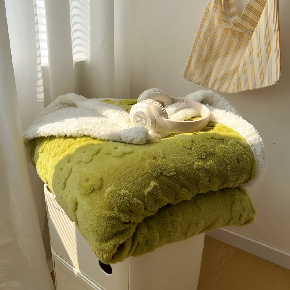 Snugglefilt med blommönster