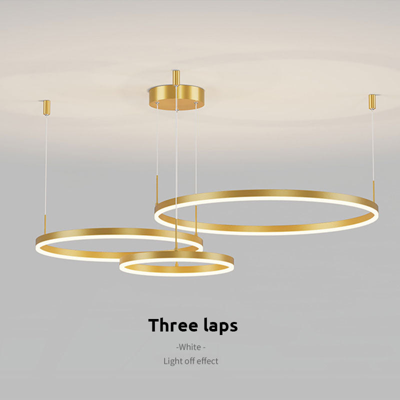 Arisha Modern Stor Hänglampa Vit Metall Sovrum Vardagsrum Tir-Cirkel