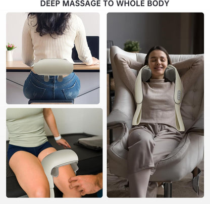 Elektrisk nack- och ryggmassagerare - Omedelbar smärtlindring