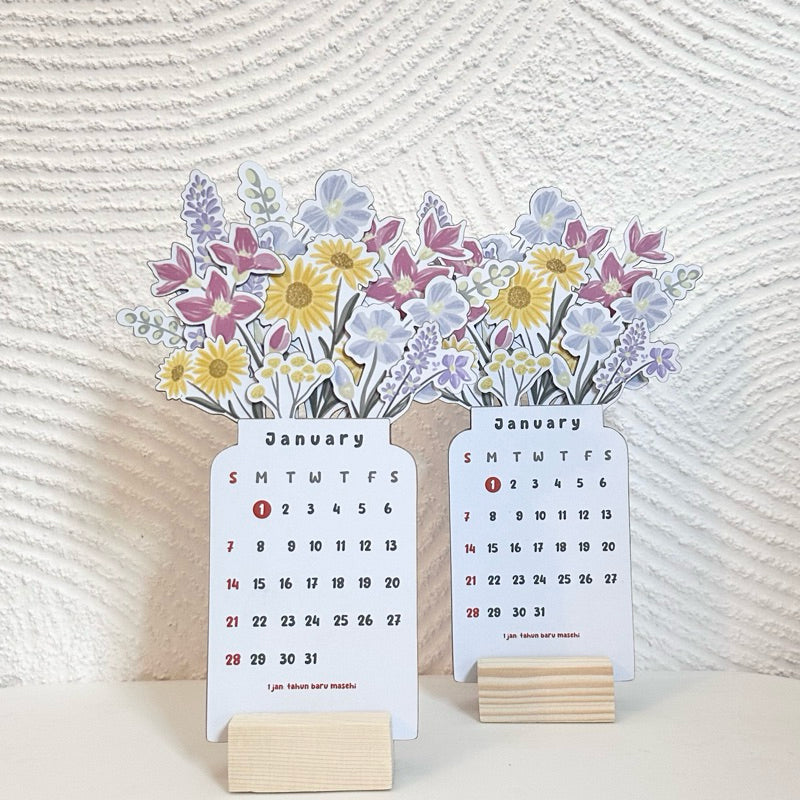 Carvallo - Blommor-bordskalender