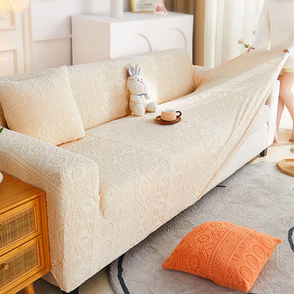Bohemian Jacquard Stretch Heltäckande Anti-Slip Sofföverdrag
