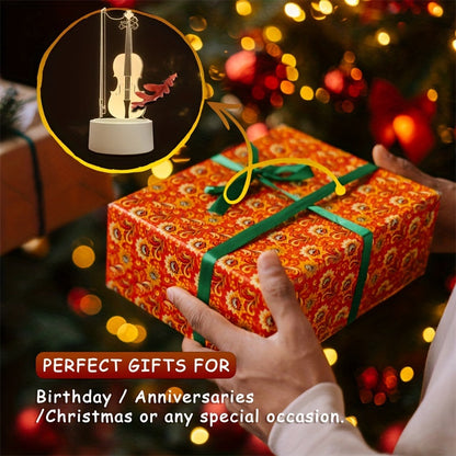 MusikLampa - 3D Illusion Cello LED Bordslampa