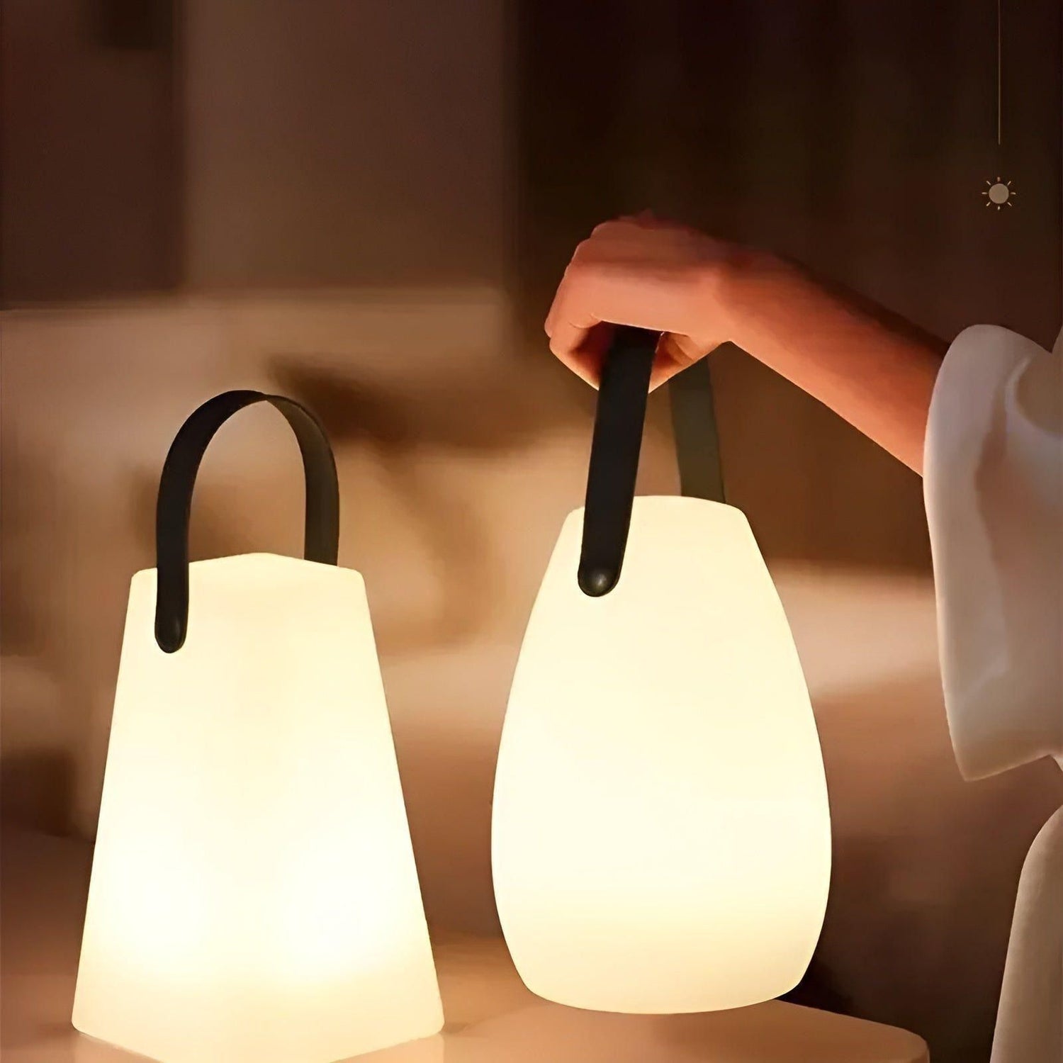 Trådlamp LED-bordslampa – Bärbar &amp; Vattentålig med fjärrkontroll | För trädgård, balkong &amp; vardagsrum