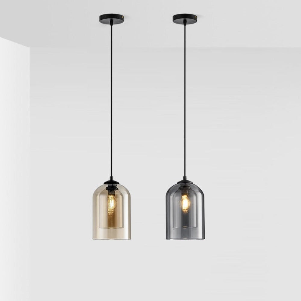 Modern minimalist glas hänglampa