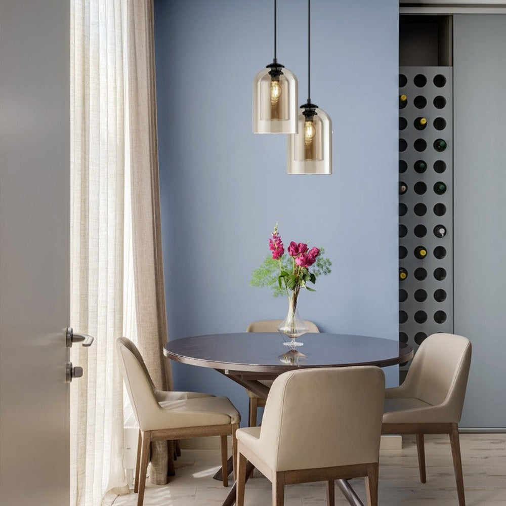 Modern minimalist glas hänglampa
