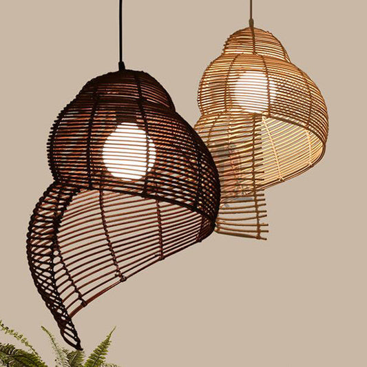 Naturlig Rotan Designlampa