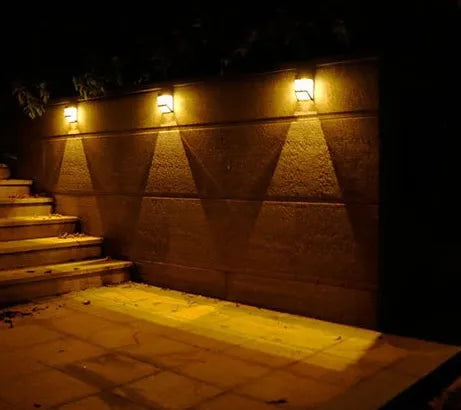 Solar vägglampa med LED – Modern utomhusbelysning för trädgård och terrass, vägglampor