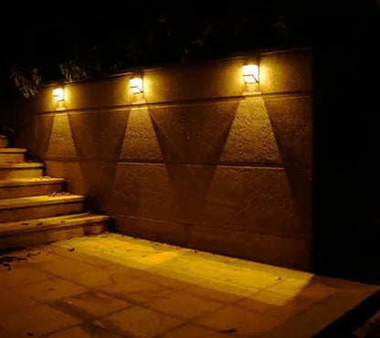 Solar vägglampa med LED – Modern utomhusbelysning för trädgård och terrass, vägglampor