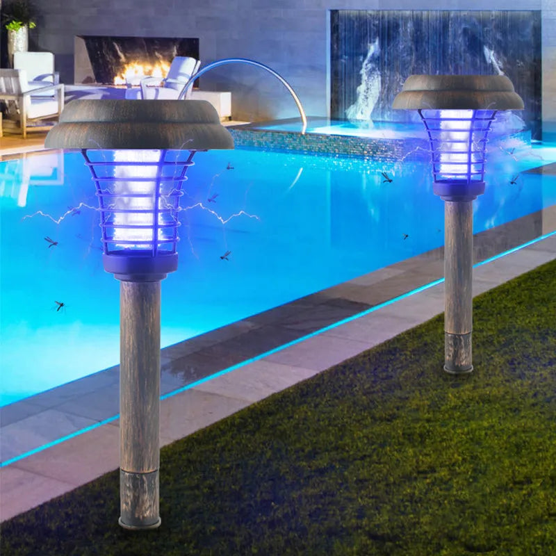 Solar Trädgårdslampa med insektsavvisare - LED Utomhuslampa för terrass &amp; trädgård