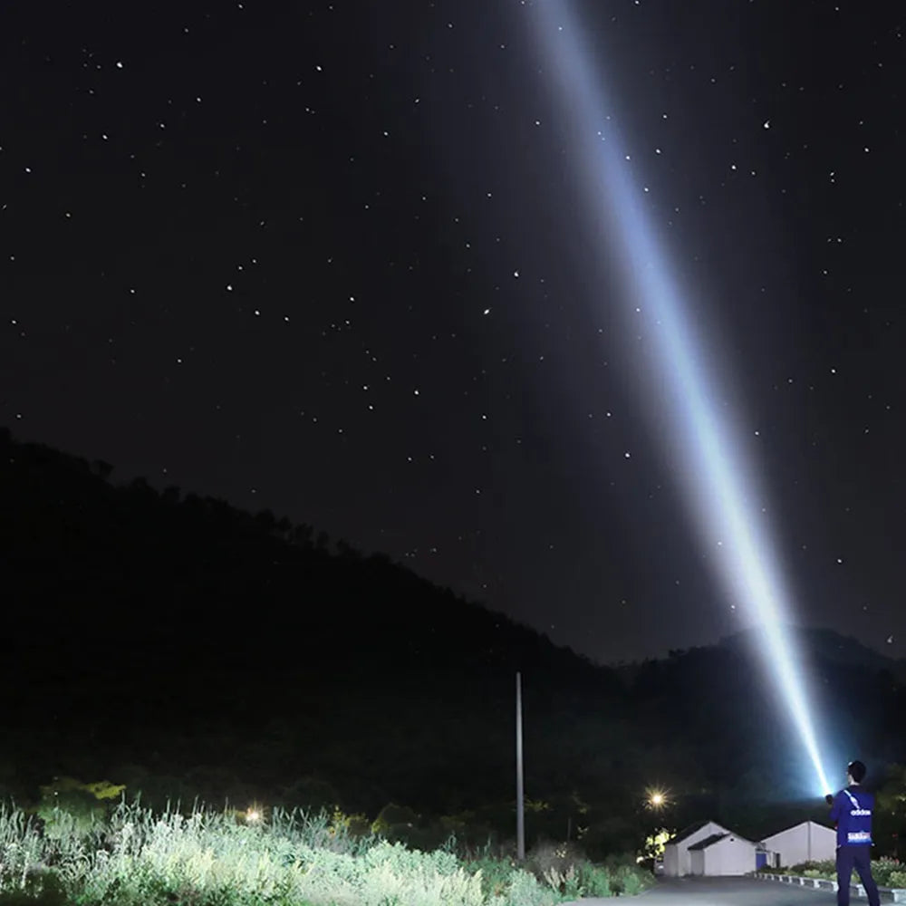 LED Dubbelsidig Ficklampa – Vattentålig Arbetslampa för Utomhus och Nödsituationer