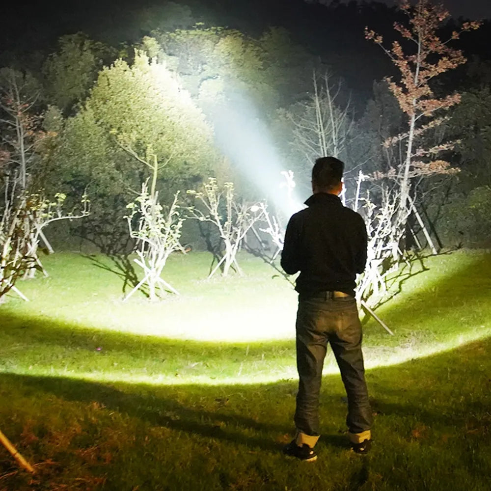 LED Dubbelsidig Ficklampa – Vattentålig Arbetslampa för Utomhus och Nödsituationer