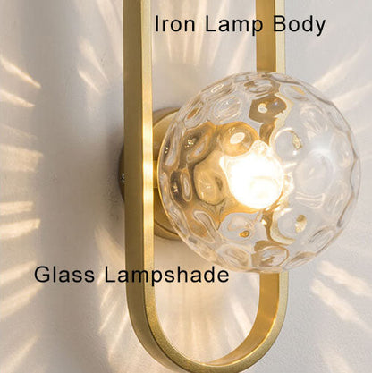 Ljuscirkel - Modern vägglampa med glaskula och cirkulärt design