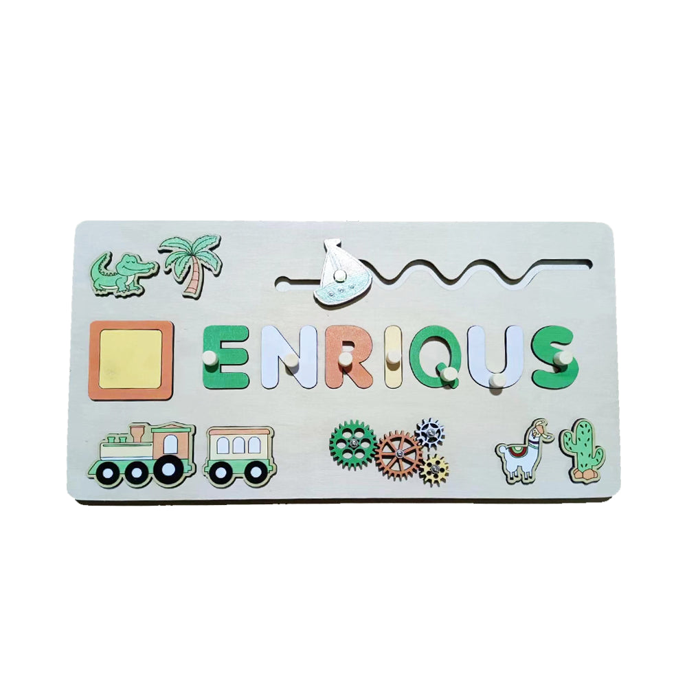 Personligt Trä Namn Pussel