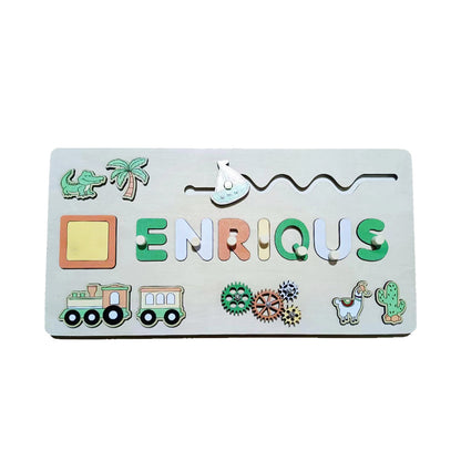 Personligt Trä Namn Pussel