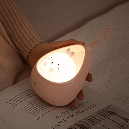 BunnyGlow - USB Laddningsbar Djur Nattlampa med Rörelsesensor