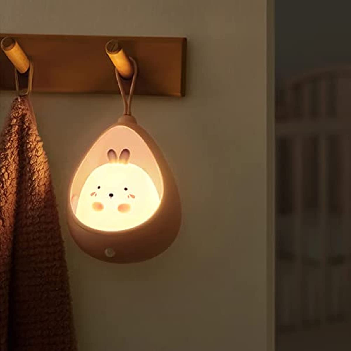 BunnyGlow - USB Laddningsbar Djur Nattlampa med Rörelsesensor