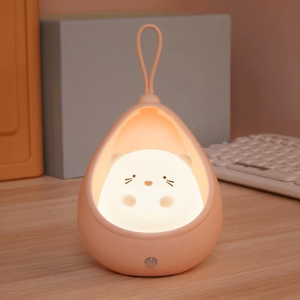 BunnyGlow - USB Laddningsbar Djur Nattlampa med Rörelsesensor