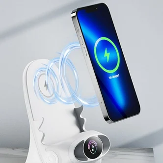 Carvallo - Telefonhållare för stolen med trådlös laddningsfunktion