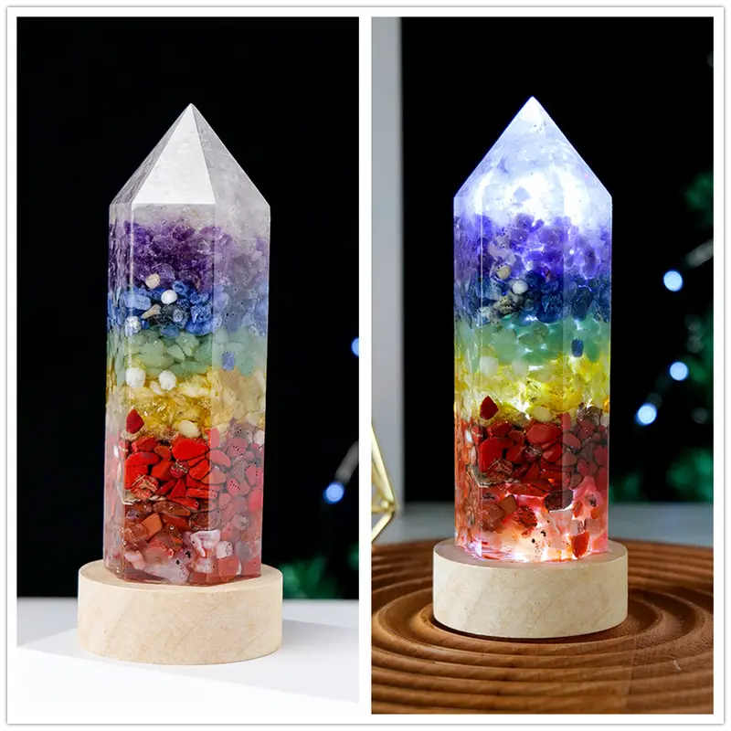 SereniLight - Kristall rosakvarts lampa