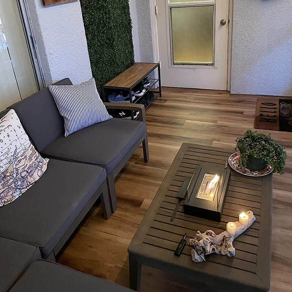 Bärbar Metall Bordskiva Utomhus Eldstad