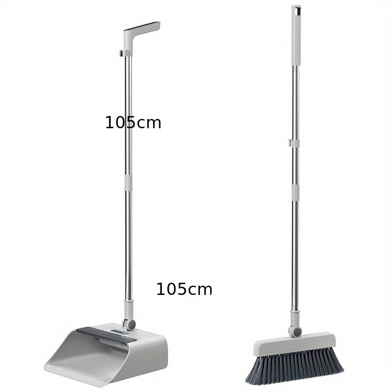 Carvallo- och sopskyffelset Cleanovo Duo | Multifunktionell med självrengörande kam | Ergonomisk & platsbesparande