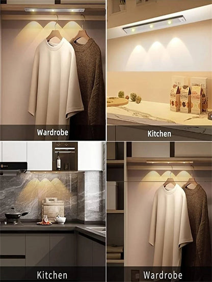 Royelux Rörelsesensor LED Skåplampa – Ultra-tunn, USB-laddningsbar och dimbar