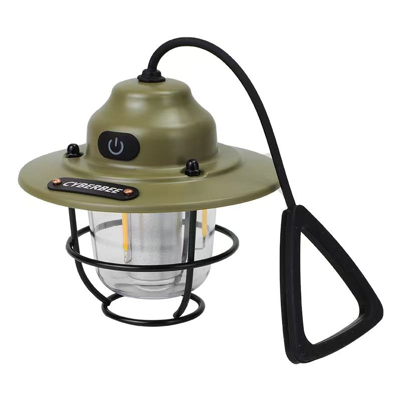 Carvallo LED Campinglampa CampGlow Classic | USB-uppladdningsbar & Robust | 15,5×6,6×10,5 cm | För Utomhus & Nödsituationer