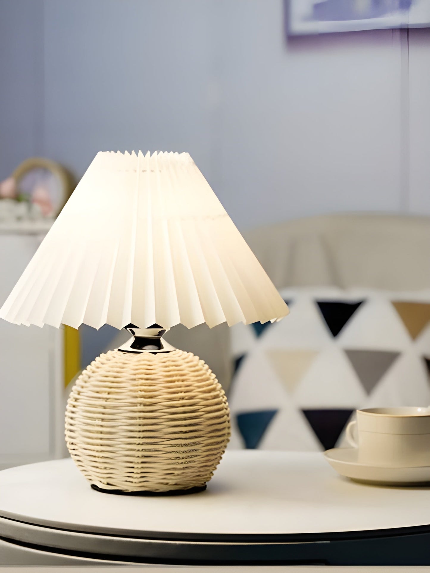LumiPleat Lampa – Vintage Fållbordslampa