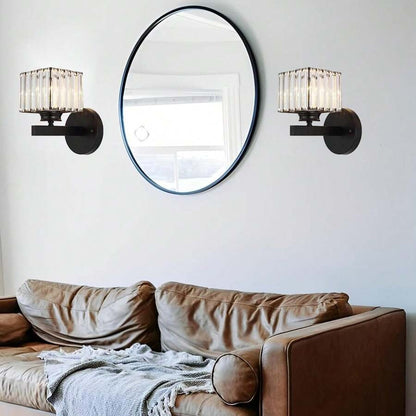 Kristallglas Vägglampa med Modern Armdesign