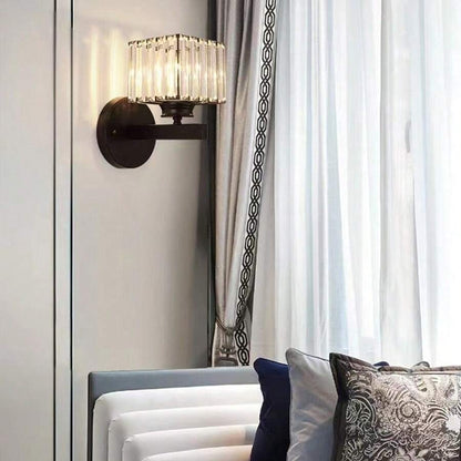 Kristallglas Vägglampa med Modern Armdesign