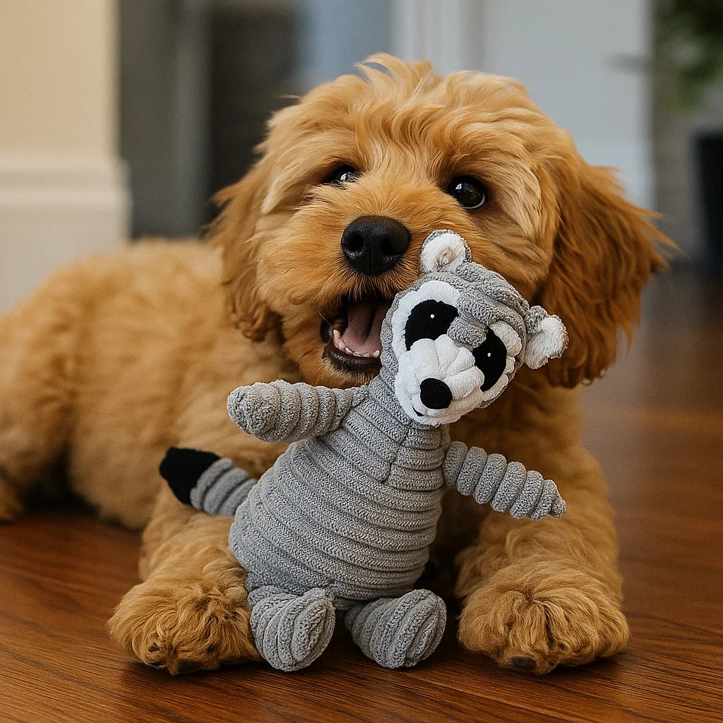 Hundleksak Pluffig Squeaky Tuggedyr