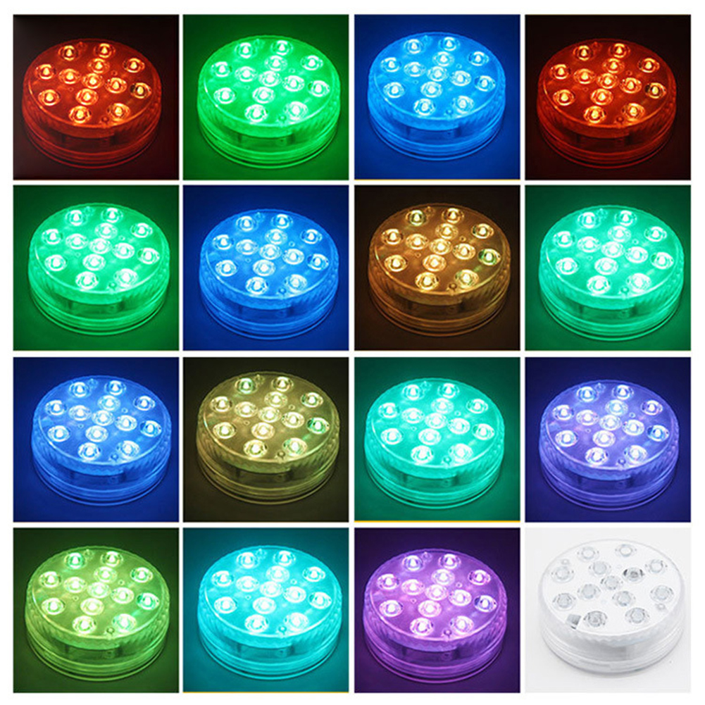 Underwater LED-lampa med fjärrkontroll – RGB flerfärgad poolbelysning för badrum och dammar