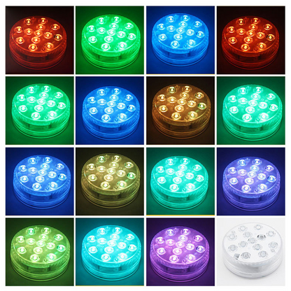 Underwater LED-lampa med fjärrkontroll – RGB flerfärgad poolbelysning för badrum och dammar