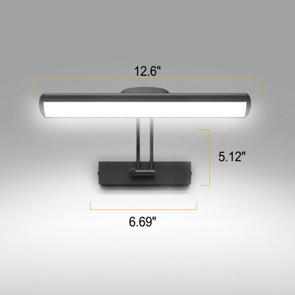 Minimalistisk justerbar LED-vägglampa i balkform för badrum