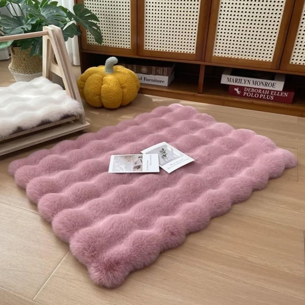 Lyxiga faux fur husdjurmattor
