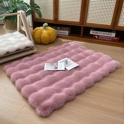 Lyxiga faux fur husdjurmattor