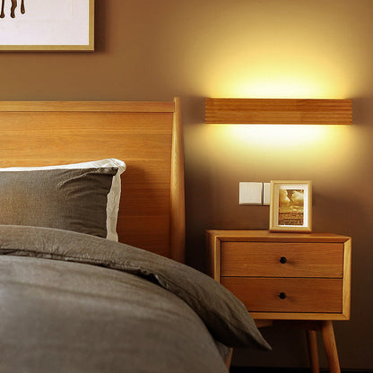 Vägglampa Modern Trä LED Armatur