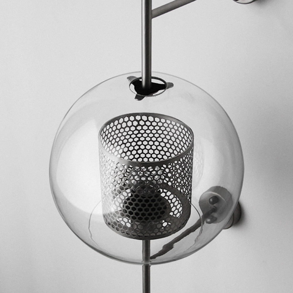 Oneal Industriell LED Vägglampa - Silver/Guld - Inomhus - Metall/Glas